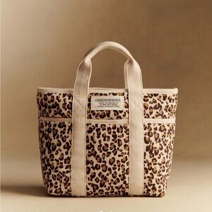 Sezane Leopard Print Mini Tote